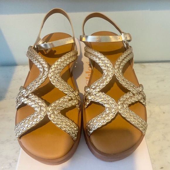 NEW See by Chloé Sansa Woven Strap Platform Sandals Size 7.5 - Picture 4 of 6